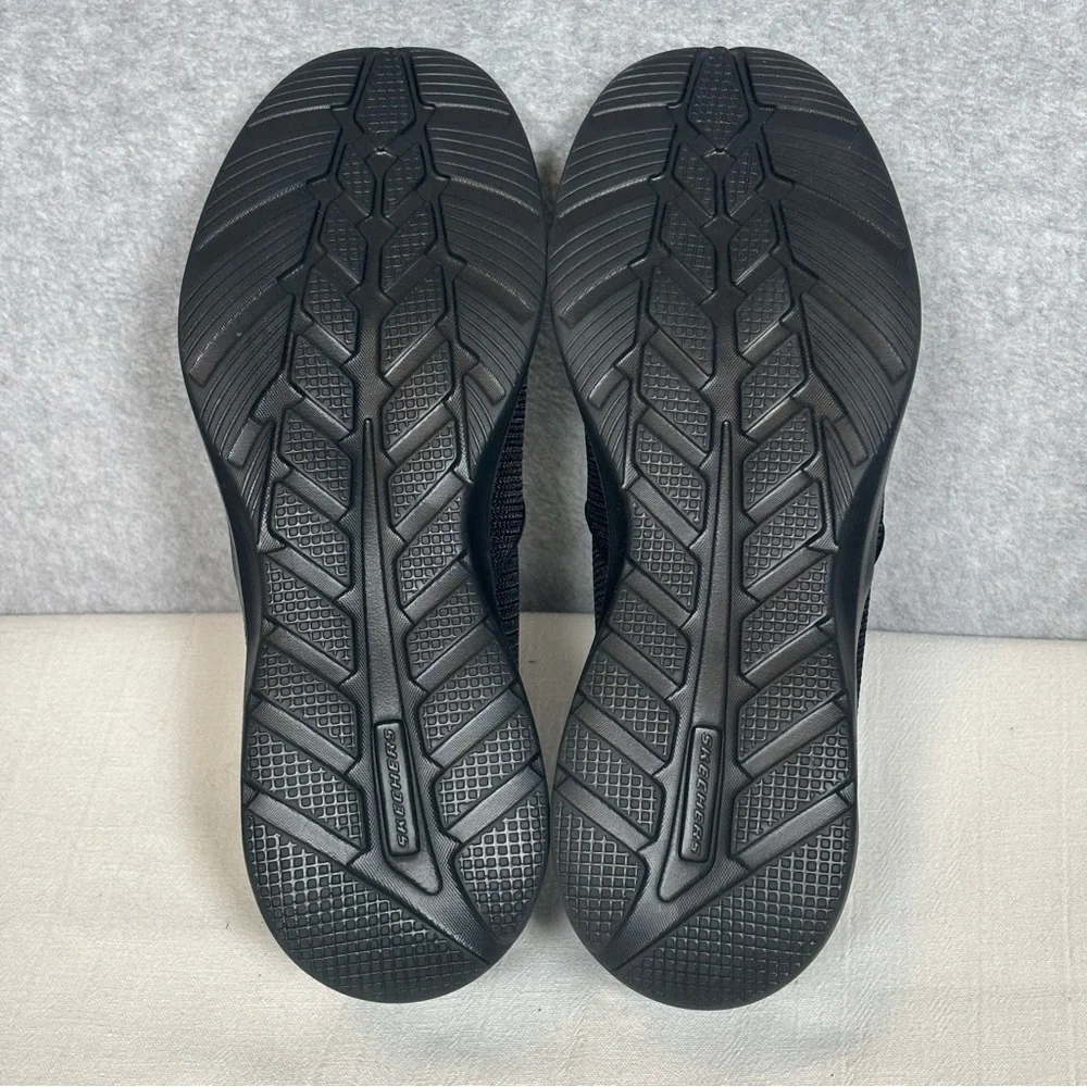 Skechers S Sport Presley Hands Free Step-Ins Slip-On Sneakers-Black-Men Size 10